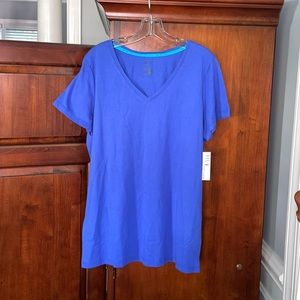 NWT Hue Sleepwear V-neck Short Sleeve Pajama T-Shirt Top